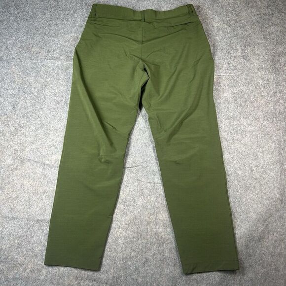 Fabletics The Only Pant Men's Large Olive Green Performance Chino Stretch - Picture 7 of 11